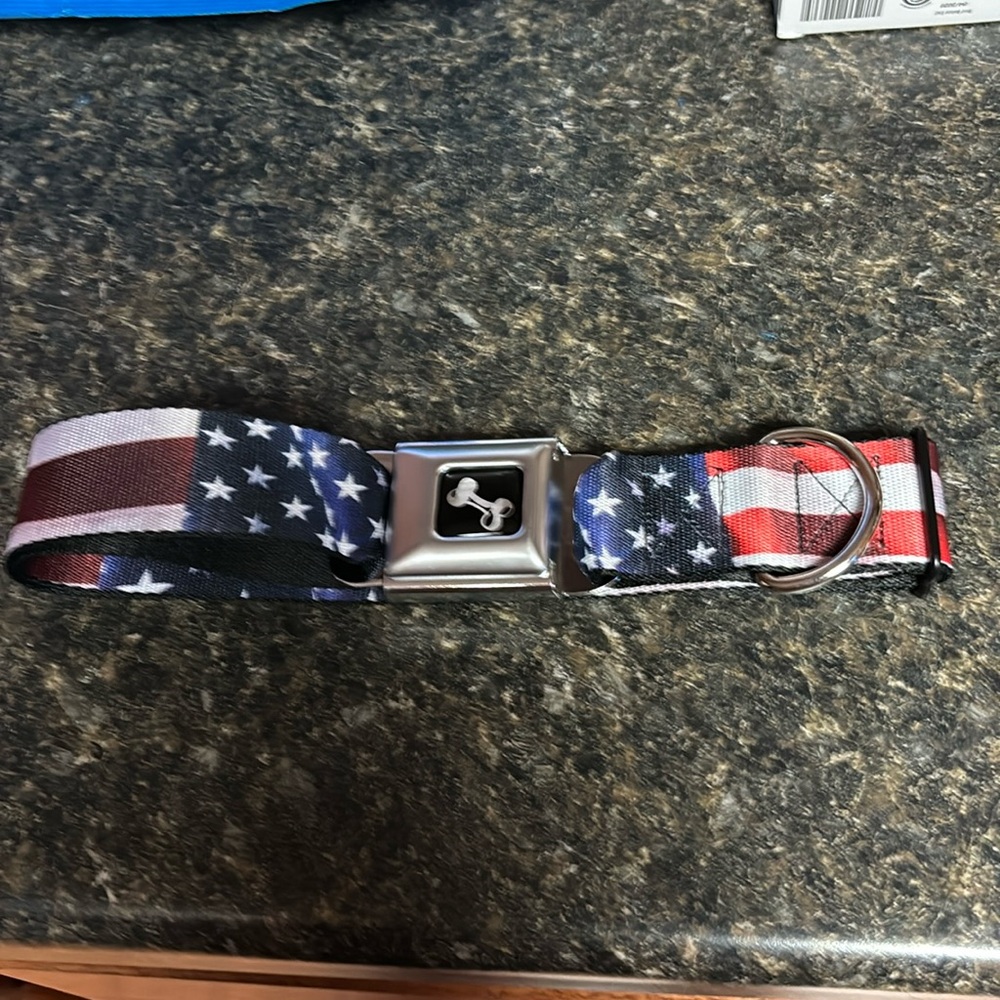 American Flag Dog Collar